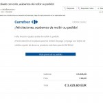 Email fraudulento suplantando a Carrefour